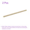 DMiotech 2Pack 4mm x 150mm, Brass Solid Round Rod, Brass
