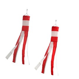 2 Pack Denmark Danish WindSock Flag,Stripes Wind Socks For Yard And Garden Flag,Front Porch Hanging Waterproof Suitable For Every Season,40Inch.