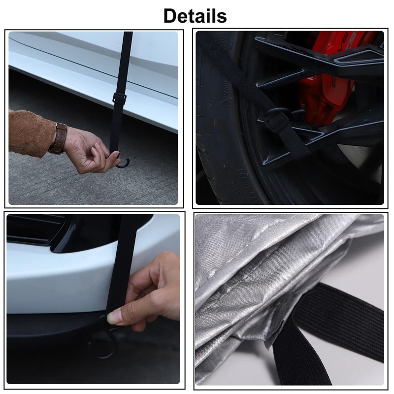 carpart2021 For Corvette C8 2020-2025 Half Car Cover Satin Stretch