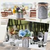 Youdaju 16 Pcs High Farmhouse Vase Decor 4.33" Metal Flower