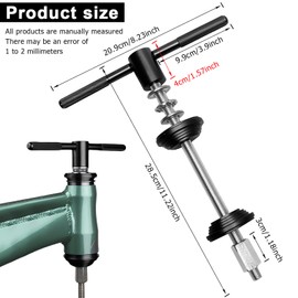 PRITOK Press Tool for Bicycle Headset: Bicycle Press-Fit Tool with Wrench, Repair Parts for Bicycle, Bottom Bracket, Bicycle Press-Fit Tool Repair Parts