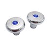 Chrome Blue Diamond Deluxe Tractor Trailer Air Brake Valve Knob