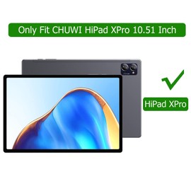 AKNICI Case for CHUWI Hipad XPro Tablet 10.51", Ultra Thin PU Leather Slim Multi-Viewing Angles Stand Folio Protective Case Cover with Auto Wake/Sleep for CHUWI Hipad XPro Tablet (Black)