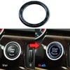 ciciment Carbon Fiber Start Stop Button Ring Compatible with E90/E91/E92/E93