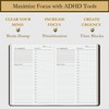 Time Blocking and ADHD Planner by Refine Days. 180 Undated