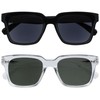 OPULIZE ERA Reading Sunglasses for Men & Women - Black/Green