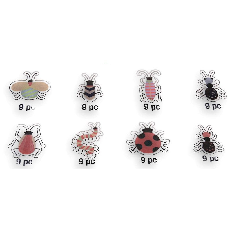 Garden Friends Bugs and Insects Foam Sticker Set - 72