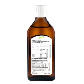 Sanniti 100% Natural Cod Liver Oil, 1081 mg Total Omega-3 Fatty Acids, Wild Caught Nordic, 250 mL (8.4 oz) (Unflavored)