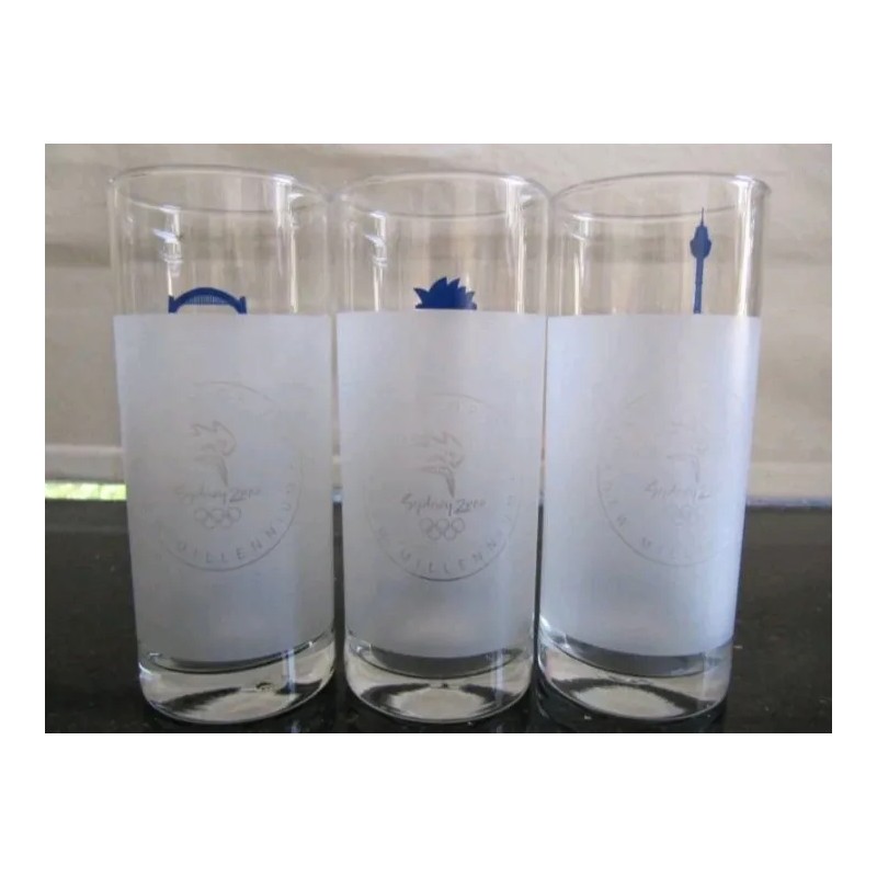 Vasos Finos, Conmemorativos Olimpiadas Sydney 2000 (Usado)