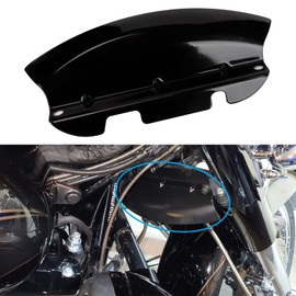 Lower Triple Tree Wind Deflector, PSLER Motorcycle Fairing Air Deflector Front Fork Cover for Touring Electra Street Road Glide Road King 2014-2022, Black
