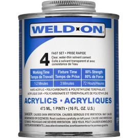 Weld-On 4 Acrylic Adhesive - Pint and Weld-On Applicator Bottle with Needle