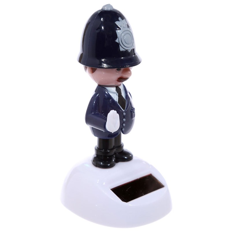 Puckator Policeman Solar Pal FF66, Bleu Foncé/Noir/Rose/Gris, 5,5 x 5