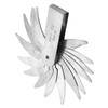 Stainless Steel Radius Fillet Gauge External Internal Concave Convex Measuring
