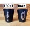 Bigfoot Sasquatch with Redwood Tree Stainless Steel Shot Glass