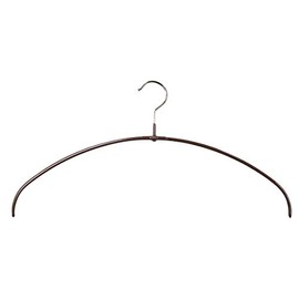 MAWA 119574 Non Slip Hangers [Slim Human Body Hangers Set of 5] Dark Brown
