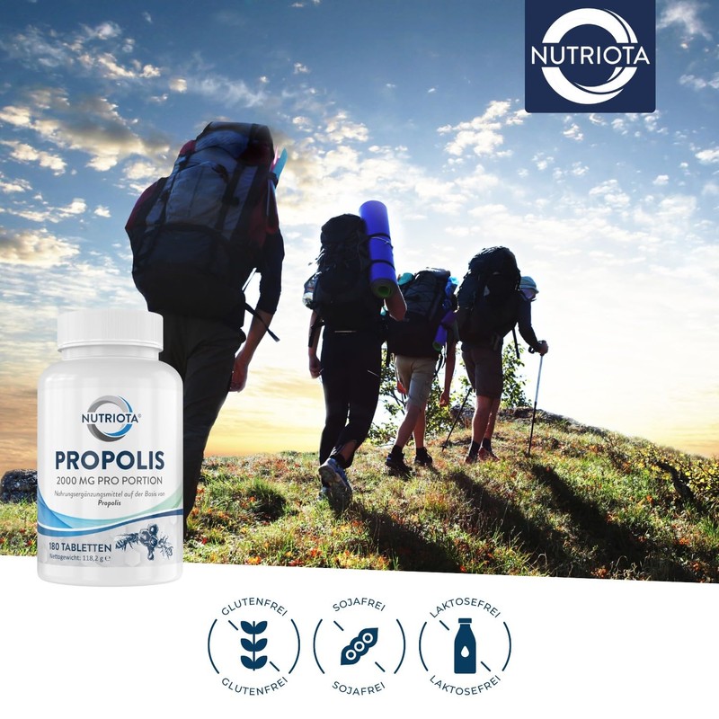 Propolis 1,000 mg, 180 high dose propolis tablets, Natural support