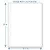 Perforated Paper, 1/2" Perforation Along 11" Side, Vertical on White