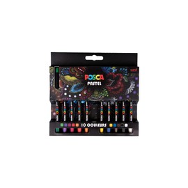 POSCA Pastel Bag with 10 Colours - Po