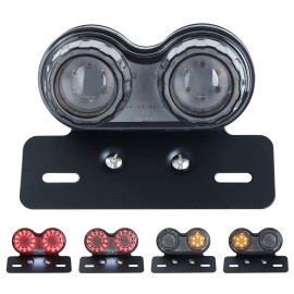 AUTOXBERT Motorcycle LED License Plate Lamps Tail Stop Brake Lights Turn Signal Dirt Bike