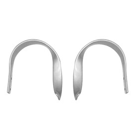 ANCLLO 2pcs Window Curtain Holdbacks, Decorative Curtain Drapery Holdback, Aluminum Alloy(Silver)