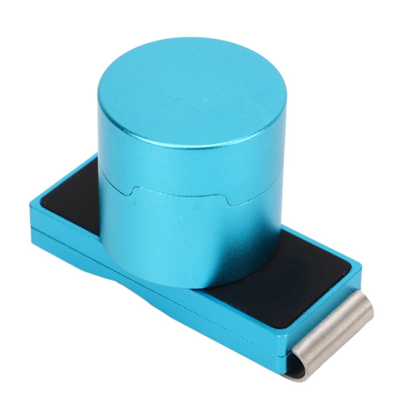 Magnetic Billiard Chalk Holder Aluminium Alloy Round Snooker Cue Chalk