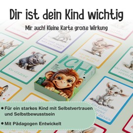 55 Affirmation Cards for Children - Self-Confidence Strengthen Children - Mindfulness for Children - Emotion Cards for Children