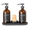 Ronasip Set of 5 Kitchen Soap Dispenser Set 16 Oz