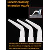 HAMUULL Curved caulking gun caulking nozzle, caulking extension nozzle caulking