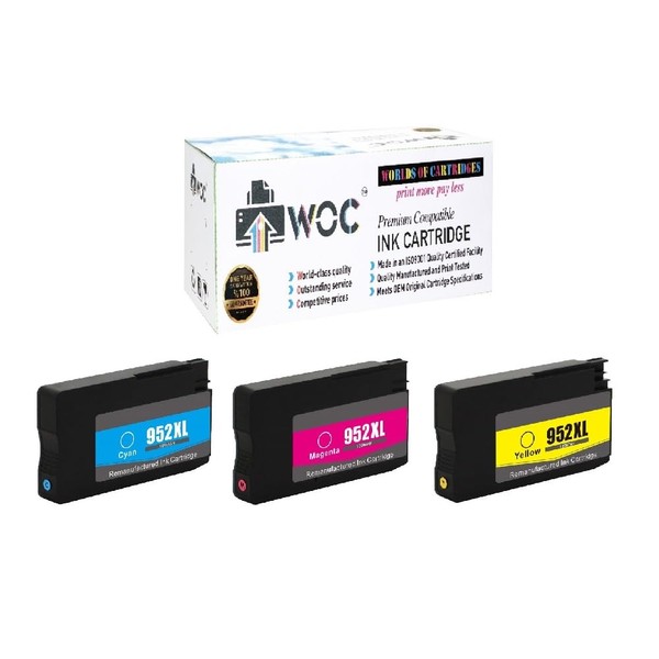 WOC Remanufactured Ink Cartridge Replacement for HP 952 / 952XL