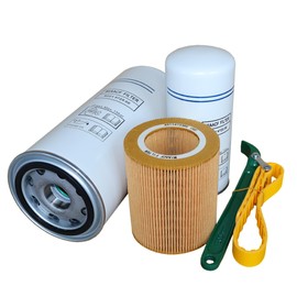 Filter Kit 6221372500/6221372550 Air/Oil Separator,6211472300 Air Filter, 6211472200 Oil Filter Compatible with Screw Air Compressor Compression Equipment Accessories