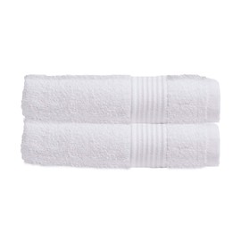 Olivia Rocco Egyptian Cotton Towels Home Bathroom Towel Set Bale Fade Resistant 500gsm Home Collection Bales Bath Sets, 2 Hand Towels White