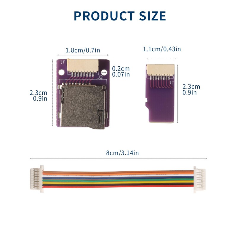 PinQiongZhe Micro SD to Micro SD TF Card Male to