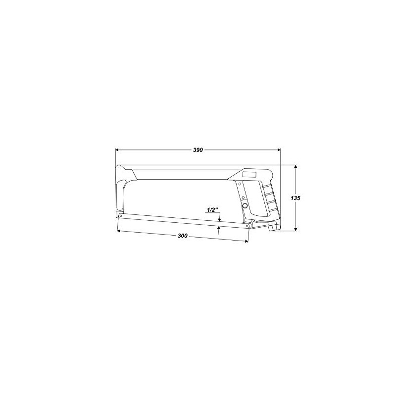 Saw 390 mm Hacksaw Frame Hacksaw Hand Saw with Blade