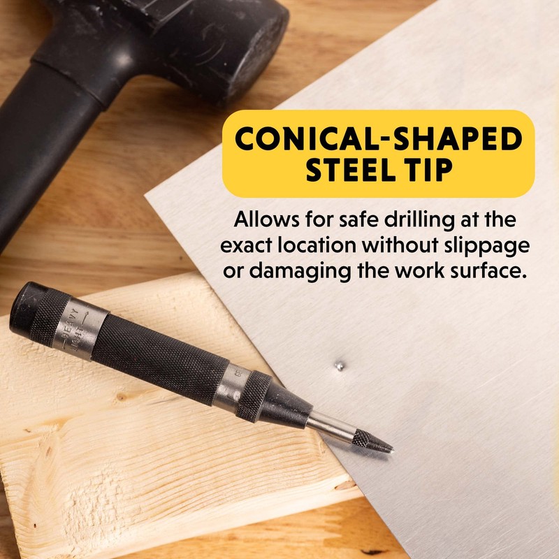 General Tools Heavy-Duty Automatic Center Punch #78 - Nail Punch