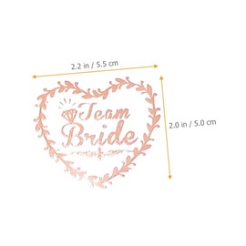 Baluue Wedding Party Favors 40pcs Bride Bridesmaid Temporary Easy to Apply Remove Perfect for Decor