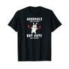 Adorable But Psycho But Cute But Weird Bunny Funny T-Shirt,