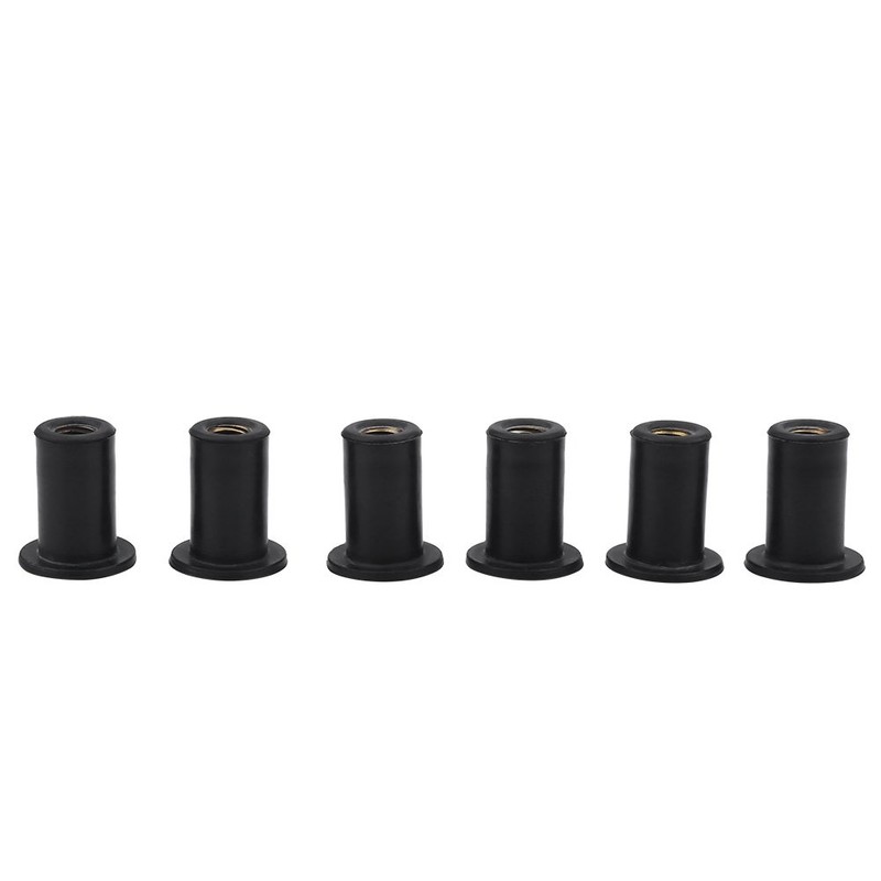 ecrou Caoutchouc m5,Kayak Well Nuts, 6pcs M5 Durable Rubber Well
