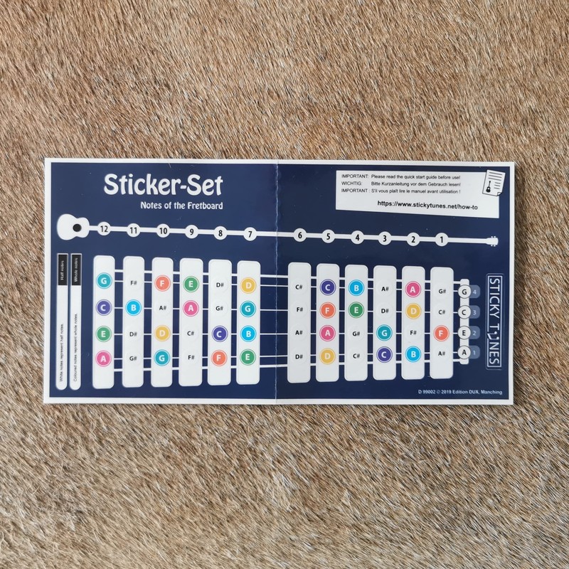 Edition Dux: Sticky Tunes - Ukulele Notes - Removable Stickers
