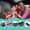 2 Stück Sonnenschutz Auto Baby, Autofenster Sonnenschutz, Universal Auto Elastizitä