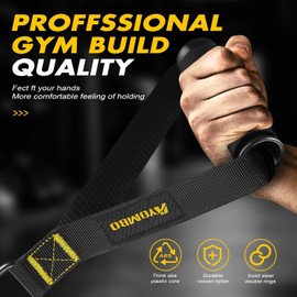 Exercise Equipment, Cable Machine Attachment, Gym Equipment Resistance Bands Handles for Pull Down Workout, Exercise Handle Equipment Accessories, Use to Pulley System Machine and Strength Trainer﻿