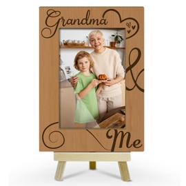 haipino Grandma Picture Frames Wood Photo Frames for Granny Nana Horizontal Picture Frame 4x6 for Tabletop Display Gifts for Grandmother from Granddaughter Grandson Y392