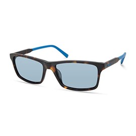 Timberland Men's TBA9268 Polarized Rectangular Sunglasses, Matte Tortoise, 56mm