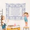 EGBTL Floral Christian Tapestry, Christian Wall Tapestry for Prayer Room,