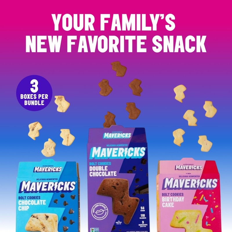 Mavericks Kids Double Chocolate Cookies, 7.04 OZ