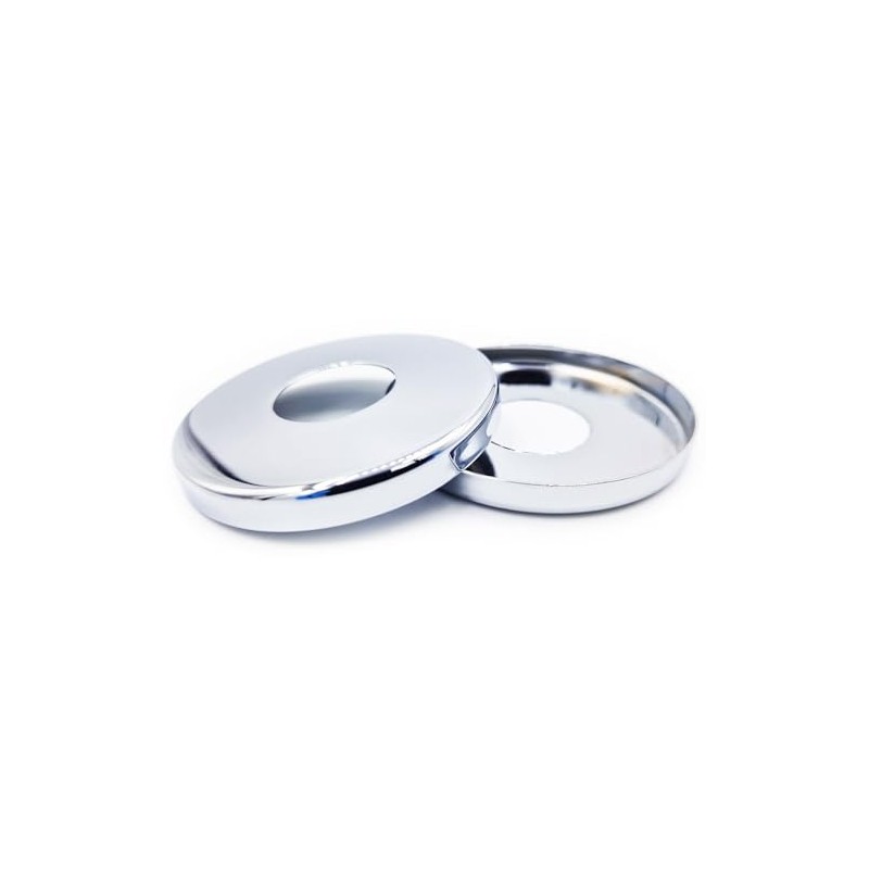 2 x 26mm G3/4 Chrome Tap Shower Pipe Cover High