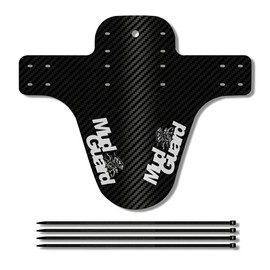 Premium Mud Guards Wear-resistant Mudguard/Rear Mountain Fine Dual-purpose Cycling Professional Gears with White Emblem, White, 260x220mm