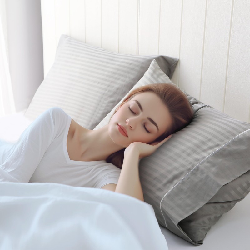 Fundontex Cotton Pillowcases Set of 2, 600 TC Luxury Hotel