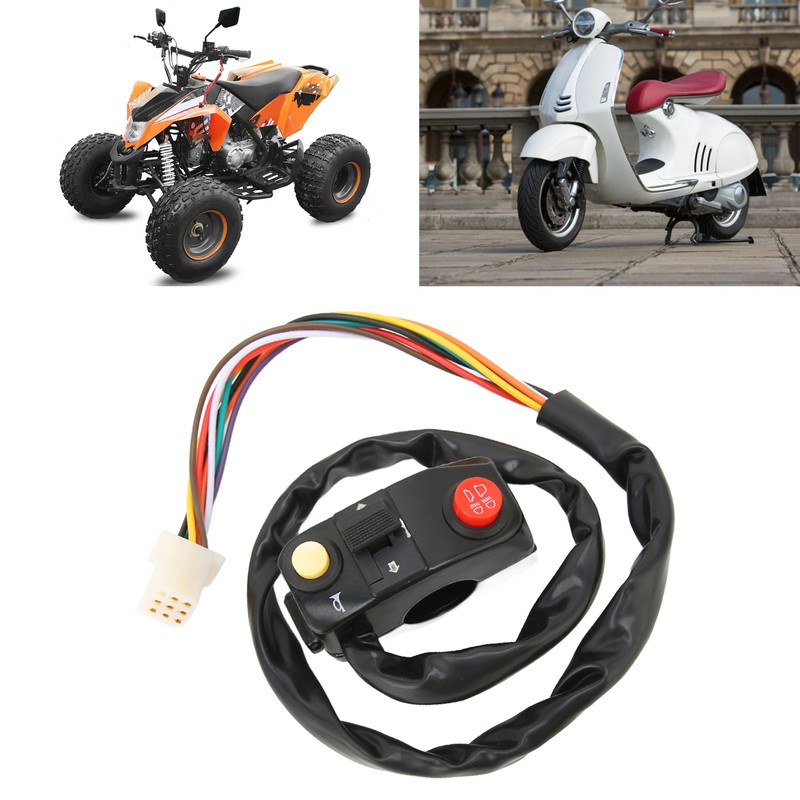 Motorcycle Handlebar Switch Universal 7/8in Motorbike Handle Bar Accessory DC