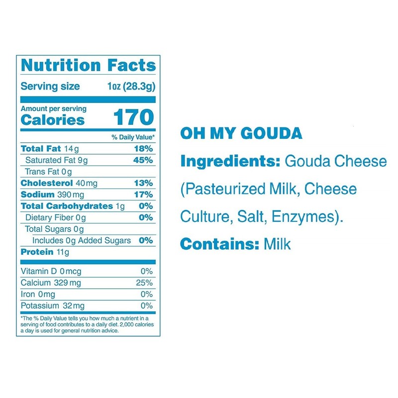 Moon Cheese Oh My Gouda Cheese Bites, 10 Ounce, 2-Pack,