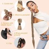 KAYEF Ponytail Extensions, 2 Pieces Extensions Braid, Ponytail Wig, Braid
